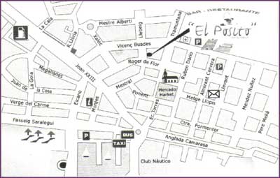 location map for El Posito - restaurant in Puerto Pollensa, Mallorca Majorca