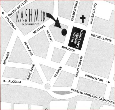 location map for Kashmir