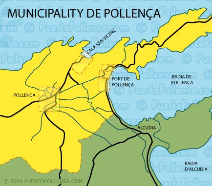  Majorca on Maps Of Pollensa  Puerto Pollensa Majorca Mallorca