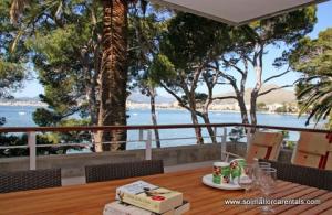 Terrace overlooking the see