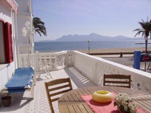 View of the sea from the balcony