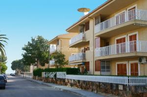 front of apartment
