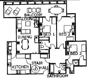 Plan of apartment