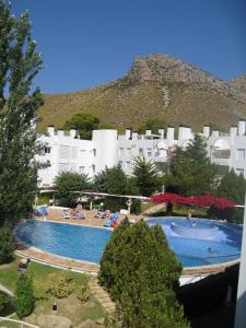 The pool from the balcony