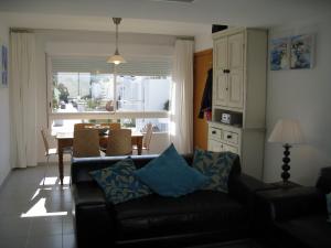 The living and dining room area