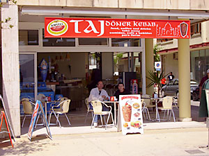 outside Restaurant Taj Doner Kebab, Puerto Pollensa, Mallorca